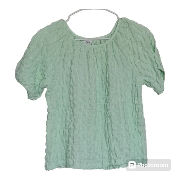 Zara Girls Tops Green Size 13-14 * - Picture 1 of 8